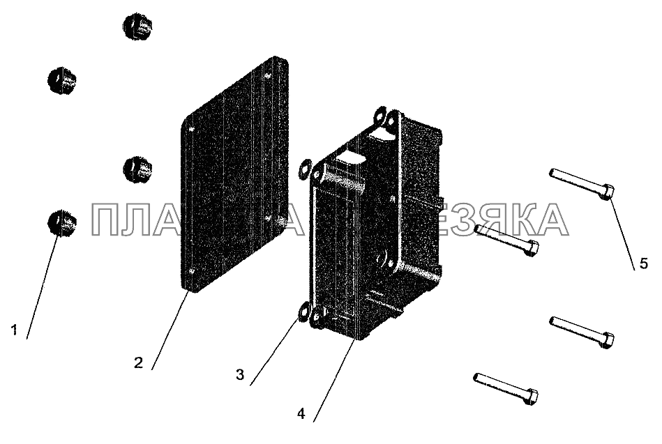 Коробка задних фонарей МАЗ-6303 (2005)